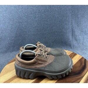 Crocs Axle Islander All Terrain Leather Duck Islander Boat Shoes Brown M6, W8
